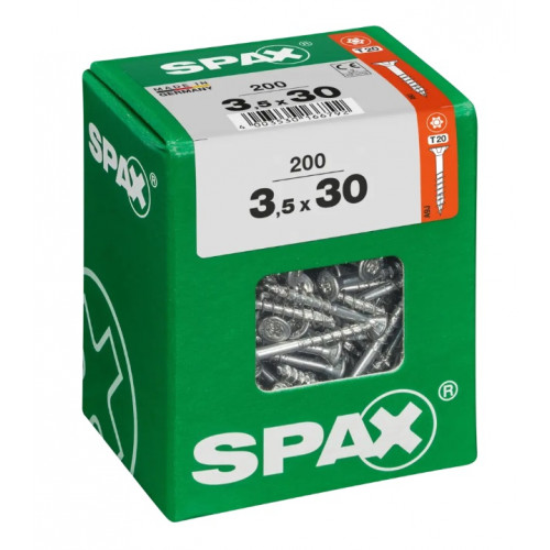 Spax 3,5x30 мм 4191010350307 (200 шт/упак) (EAN 4003530166792) - универсальный, потай, Wirox