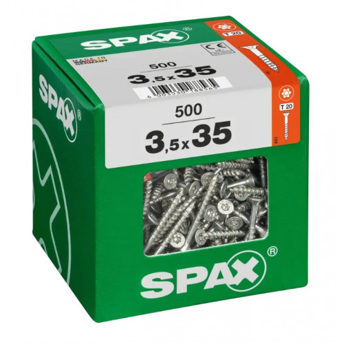 Spax 3,5x35 мм 4191010350346 (500 шт/упак) (EAN 4003530188565) - универсальный, потай, Wirox
