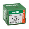 Spax 3,5x40 мм 0191010350403 (200 шт/упак) (EAN 4003530164064) - универсальный, потай, Wirox