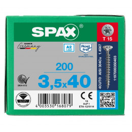 Spax 3,5x40 мм 1197000350403 (200 шт/упак.)
