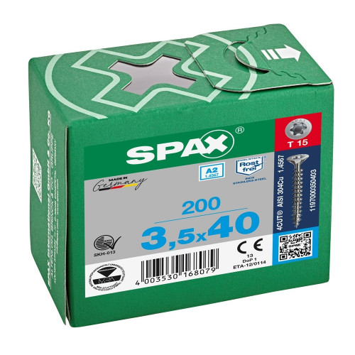 Spax 3,5x40 мм 1197000350403 (200 шт/упак.)