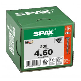 Spax 4,0х60 мм 1191040400603 (200 шт/упак) Blax (EAN: 4003530275777)