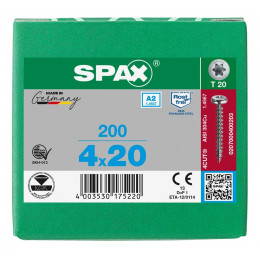Spax 4,0x20 мм 0207000400203 (200 шт/упак.)