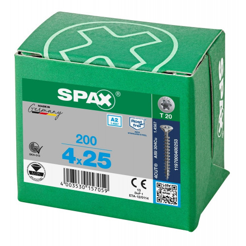 Spax 4,0x25 мм 1197000400253 (200 шт/упак.)