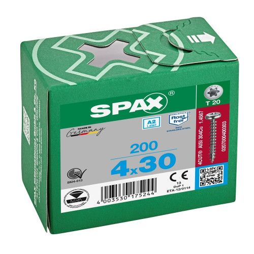 Spax 4,0x30 мм 0207000400303 (200 шт/упак.)