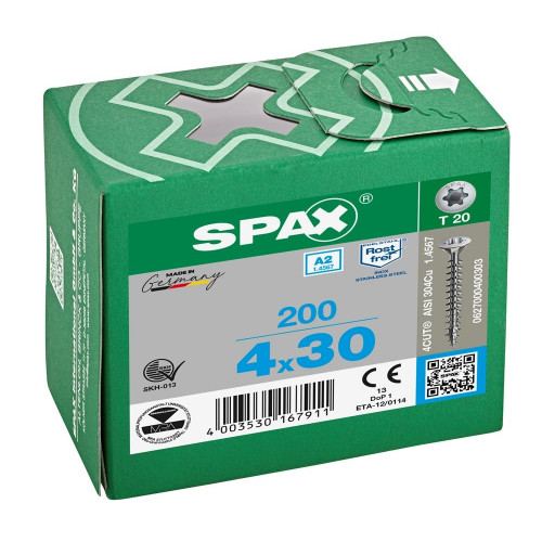 Spax 4,0x30 мм 0627000400303 (200 шт/упак.)
