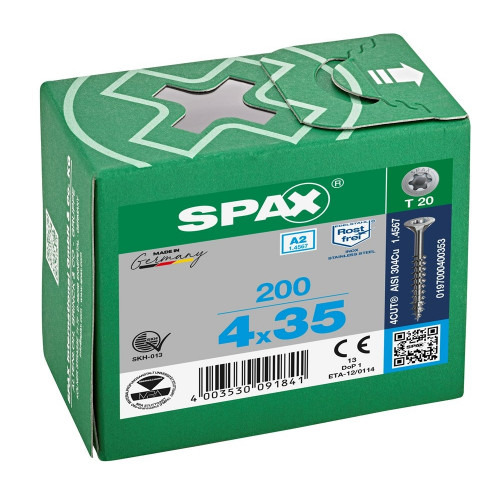 Spax 4,0x35 мм 0197000400353 (200 шт/упак.)