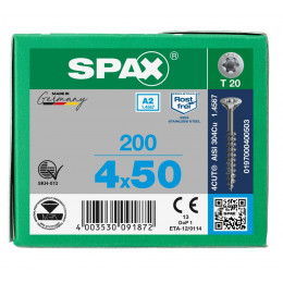 Spax 4,0x50 мм 0197000400503 (200 шт/упак.)