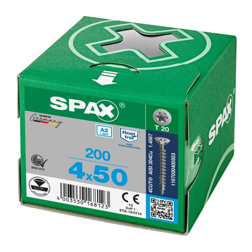 Spax 4,0x50 мм 1197000400503 (200 шт/упак.)