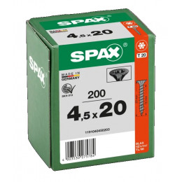 Spax 4,5х20 мм 1191040450203 (200 шт/упак) Blax (EAN: 4003530275784)