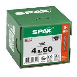 Spax 4,5х60 мм 1191040450603 (100 шт/упак) Blax (EAN: 4003530281198)