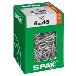 Spax 4,5x45 мм 4191010450456 (400 шт/упак) (EAN 4003530190261) - универсальный, потай, Wirox
