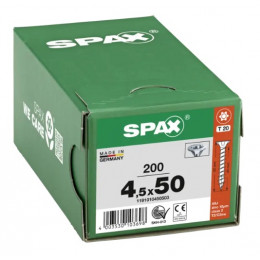Spax 4,5x50 мм 1191010450503 (200 шт/упак) (EAN 4003530103698) - универсальный, потай, Wirox