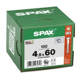Spax 4,5x60 мм 0191010450603 (100 шт/упак) (EAN 4003530164316) - универсальный, потай, Wirox