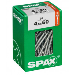 Spax 4,5x60 мм 4191010450607 (50 шт/упак) (EAN 4003530160943) - универсальный, потай, Wirox