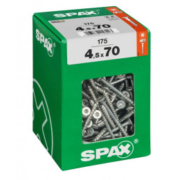 Spax 4,5x70 мм 4191010450706 (175 шт/упак) (EAN 4003530158223) - универсальный, потай, Wirox