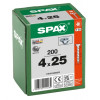 Spax 4x25 мм 1191010400253 (200 шт/упак) (EAN 4003530110269) - универсальный, потай, Wirox