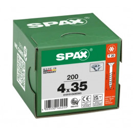 Spax 4x35 мм 0191010400353 (200 шт/упак) (EAN 4003530164255) - универсальный, потай, Wirox