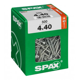 Spax 4x40 мм 4191010400406 (500 шт/упак) (EAN 4003530158155) - универсальный, потай, Wirox