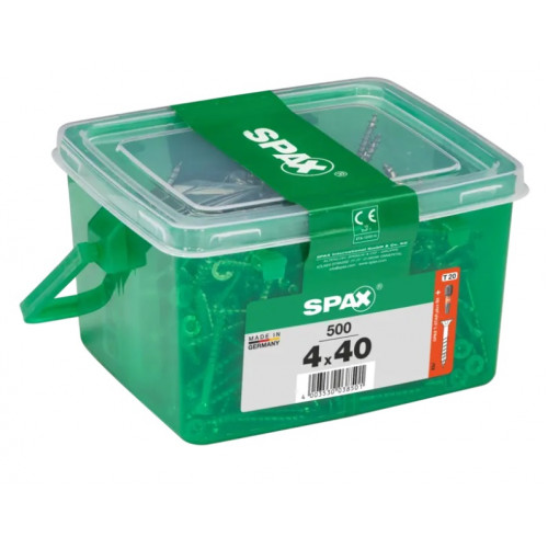 Spax 4x40 мм 4191010400409 (500 шт/упак) (EAN 4003530038501) - универсальный, потай, Wirox