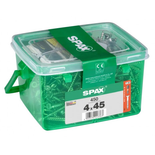 Spax 4x45 мм 4191010400459 (450 шт/упак) (EAN 4003530243363) - универсальный, потай, Wirox