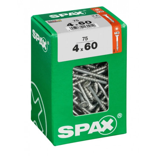 Spax 4x60 мм 4191010400607 (75 шт/упак) (EAN 4003530160912) - универсальный, потай, Wirox