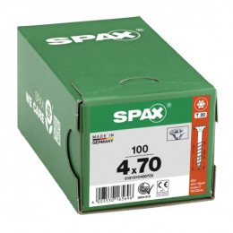 Spax 4x70 мм 0191010400703 (100 шт/упак) (EAN 4003530165696) - универсальный, потай, Wirox