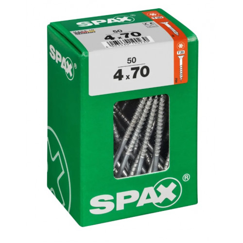 Spax 4x70 мм 4191010400707 (50 шт/упак) (EAN 4003530190230) - универсальный, потай, Wirox
