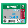 Spax 5,0x40 мм 0207000500403 (200 шт/упак.)