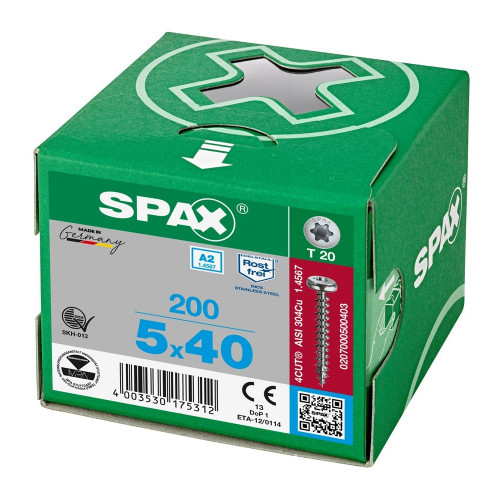 Spax 5,0x40 мм 0207000500403 (200 шт/упак.)
