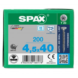Spax 5,0x40 мм 1197000500403 (200 шт/упак.)