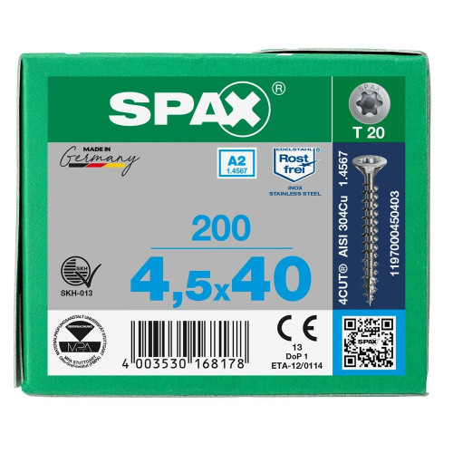 Spax 5,0x40 мм 1197000500403 (200 шт/упак.)