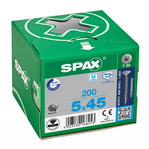 Spax 5,0x45 мм 1197000500453 (200 шт/упак.)