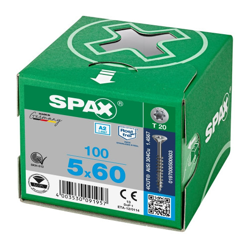 Spax 5,0x60 мм 0197000500603 (100 шт/упак.)