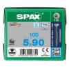 Spax 5,0x90 мм 0197000500903 (100 шт/упак.)