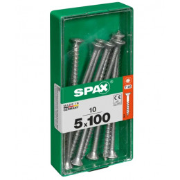 Spax 5x100 мм 4191010501002 (10 шт/упак) (EAN 4003530192050) - универсальный, потай, Wirox