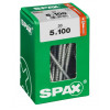 Spax 5x100 мм 4191010501007 (30 шт/упак) (EAN 4003530161018) - универсальный, потай, Wirox