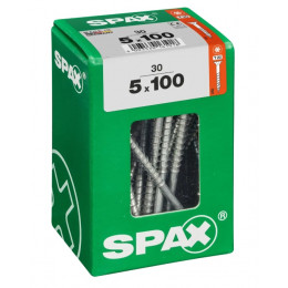Spax 5x100 мм 4191010501007 (30 шт/упак) (EAN 4003530161018) - универсальный, потай, Wirox
