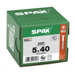 Spax 5x40 мм 0191010500403 (200 шт/упак) (EAN 4003530164576) - универсальный, потай, Wirox