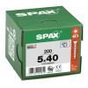 Spax 5x40 мм 1191010500403 (200 шт/упак) (EAN 4003530105814) - универсальный, потай, Wirox