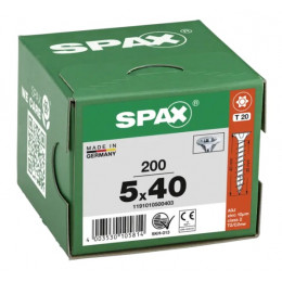 Spax 5x40 мм 1191010500403 (200 шт/упак) (EAN 4003530105814) - универсальный, потай, Wirox