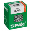 Spax 5x40 мм 4191010500407 (100 шт/упак) (EAN 4003530190278) - универсальный, потай, Wirox