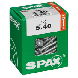 Spax 5x40 мм 4191010500407 (100 шт/упак) (EAN 4003530190278) - универсальный, потай, Wirox