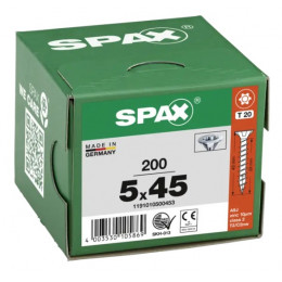 Spax 5x45 мм 1191010500453 (200 шт/упак) (EAN 4003530105869) - универсальный, потай, Wirox
