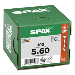 Spax 5x60 мм 1191010500603 (100 шт/упак) (EAN 4003530105906) - универсальный, потай, Wirox