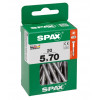 Spax 5x70 мм 4191010500702 (20 шт/упак) (EAN 4003530192036) - универсальный, потай, Wirox