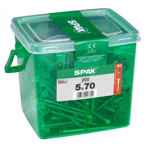 Spax 5x70 мм 4191010500709 (200 шт/упак) (EAN 4003530243394) - универсальный, потай, Wirox