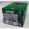 Spax 5x80 мм 0191010500805 (200 шт/упак)