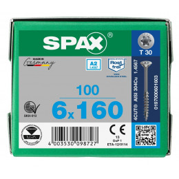 Spax 6,0x160 мм 0197000601603 (100 шт/упак.)