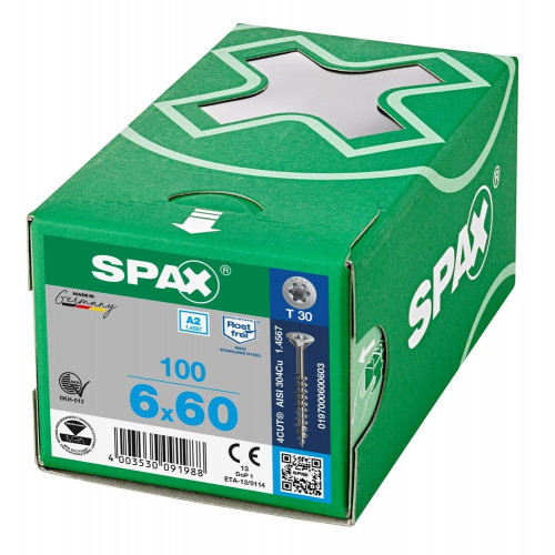 Spax 6,0x60 мм 0197000600603 (100 шт/упак.)